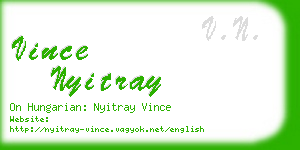 vince nyitray business card